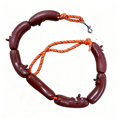 🌭 Lekent Pølsehundbånd – Mykt & Holdbart for Daglige Turer! ✨ Justerbar Lengde – Perfekt for Små & Store Hunder. 🐾 Sklisikkert Håndtak – Kjøp 3 for 10% Ekstra Rabatt! 🐕