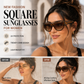 ✨ Nye fashion square-solbriller for kvinner – lett luksus, UV-beskyttelse, overdimensionert innfatning, allsidige og stilige i streetwear-stil! 🕶️