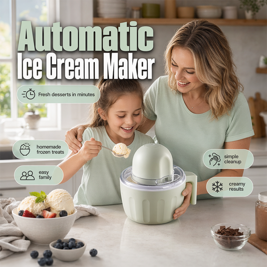 🍦 Elektrisk Iskremmaskin for Barn – Lag Hjemmelaget Iskrem På Minutter! ✨ Enkel & Trygg – Perfekt for Kreative Barnekjøkken. 🎨 Bærbar & Morsom – Kjøp 3 for 10% Ekstra Rabatt! 🍨