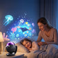 Ocean Starry Sky Projector Night Light with Music for Kids Bedroom