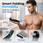 🪒Elektrisk ryggbarbermaskin for menn med 180° foldbart håndtak