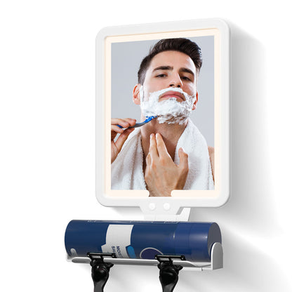 LED-dusjspeil med oppvarmet anti-dugg for barbering