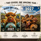 ✨️ OVERRAKSELSE – 50% RABATT! 🐮 Må 2027 bringe deg hell og lykke! 🔥 2027 morsom veggkalender med highland-ku | A4 hengende kalender |