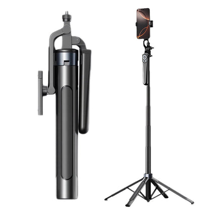 📸 50 % RABATT NÅ! 4-beint selfiestang-tripod for mobil – alt-i-ett uttrekkbar selfiestang og tripodstativ, 360° rotasjon med Bluetooth-fjernkontroll, bærbar mobilholder for reise, vlogging og utendørs opptak