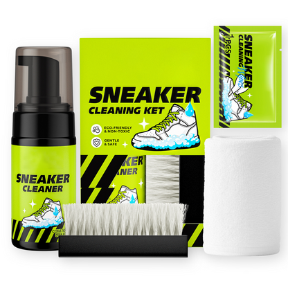 👟✨ Rengjøringssett for joggesko med vannfri skum 🧼