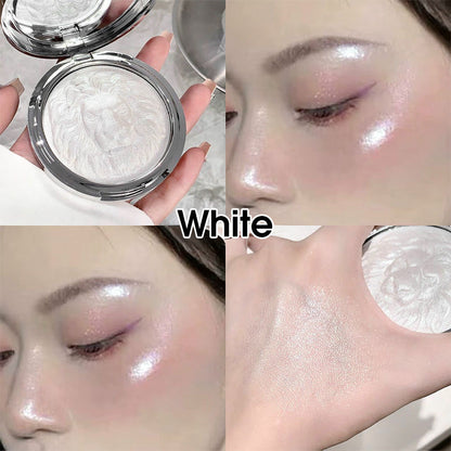 Løvepreget shimmer-highlighter-palett