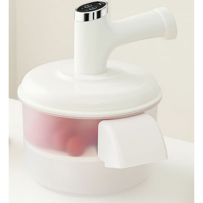 🍎 Elektrisk Fruktskreller & Mikser – 2-i-1 Automatisk Skrelling & Visping! ✨ 10–25 Sekunder – Perfekt for Druer, Tomater & Egg. 🔋 1500mAh Batteri – Kjøp 3 for 10% Ekstra Rabatt! 🥣