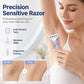 🔥 HETSALG – 50% RABATT! 🔥 Damebarbermaskin med 5 blader – ergonomisk sklisikkert grep, kompatibel med refill 🪒