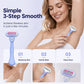 🔥 HETSALG – 50% RABATT! 🔥 Damebarbermaskin med 5 blader – ergonomisk sklisikkert grep, kompatibel med refill 🪒