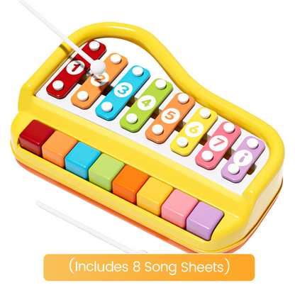 2-in-1 Toddler Piano & Xylophone Musical Toy