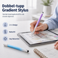 Universell 2-i-1 styluspenn med gradient makron-design for nettbrett
