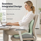 🪑 Ergonomisk memoryskum-sitepute med ryggstøtte – hold deg komfortabel hele dagen, perfekt til kontoret, bilen og hjemmet ✨