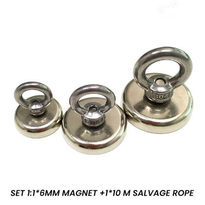 Magnetisk bergingsmagnetsett for dypt vann