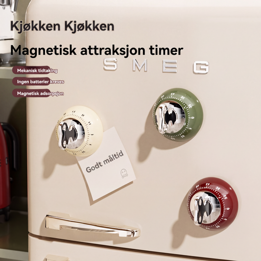 ⏱️Lett, luksuriøs presisjon-nedtellingstimer med mekanisk urverk for kjøleskap og skrivebord
