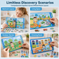 Magnetisk stillebok for barn – foldbart puslespill – tidlig pedagogisk leketøy for gutter og jenter
