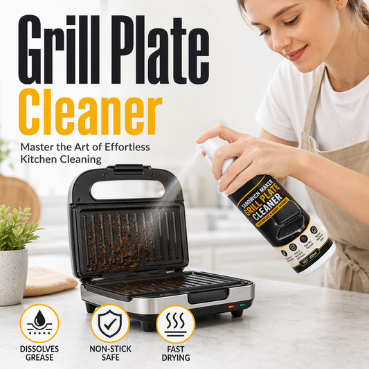 Rengjøringsspray for grillplater til sandwichmaskin