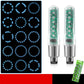 🚲 Bevegelsesaktiverte ventillys – dobbeltsidige LED, 15 dynamiske mønstre. Vanntett og slitesterk – gir synlighet og stil på nattturer! 🌟💡