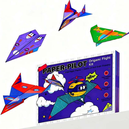 Kreativt DIY-papirflysett for barn