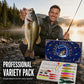 Christmas-fiskeagn adventskalender – blindboks-sett med minnow-popper-sker