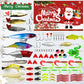 Christmas-fiskeagn adventskalender – blindboks-sett med minnow-popper-sker