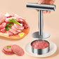 🔥 50 % RABATT! 🥩 Steikepresse – rund bøfform | Matvaregodkjent 304 rustfritt stål – hamburgerformer