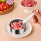 🔥 50 % RABATT! 🥩 Steikepresse – rund bøfform | Matvaregodkjent 304 rustfritt stål – hamburgerformer