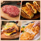 🔥 50 % RABATT! 🥩 Steikepresse – rund bøfform | Matvaregodkjent 304 rustfritt stål – hamburgerformer