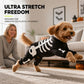 Halloween-skjelettdrakt for kjæledyr som lyser i mørket