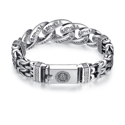 📿 Spar 50 %! ✨ Retro mantra-armbånd for menn – design med seks stavelser, stilig og meningsfullt ✨