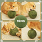 🐱50 % RABATT NÅ! Stor 10 cm naturlig kattemynteball, gigantisk tyggeleke for katter, interaktiv mintleke for innekatter og kattunger, stresslindring og tannrengjøring