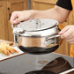🍤 TIDSBEGRENSET – 50 % RABATT! ⚡ 201 rustfritt stål tempura-frityrkjele – termometer, avrenningsrist, dyp kropp ✨