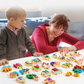 🔤 26-delt trebokstav- og dyrematchingsleketøy – praktisk alfabetinnlæring, fargerike dyreillustrasjoner og barnesikkert design – læring gjort morsomt!