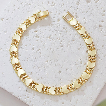 Elegant hjerte-leddarmbånd for kvinner