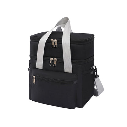 🔥 50 % RABATT ⏰ Dobbeltlaget isolert lunsjbag – holder varmt & kaldt 🍚