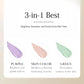 3-farget Delicate Hydration Brighten Skin Tone Waterproof Concealer Isolation Cream
