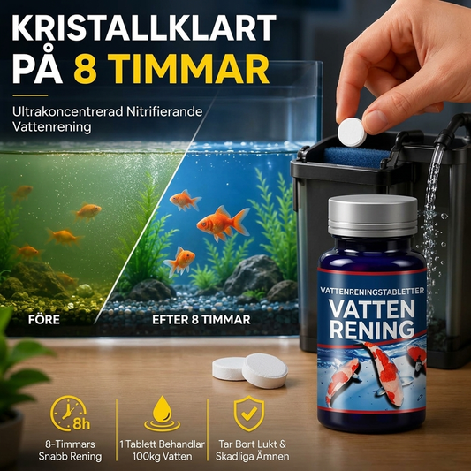 🐠💧 50 % RABATT NÅ! 💧🐠 Profesjonelle vannrensetabletter for akvarium – støtter nyttige bakterier, biologisk filtrering og enkel bruk – perfekt for klarere vann og sunne fisker 🌊✨