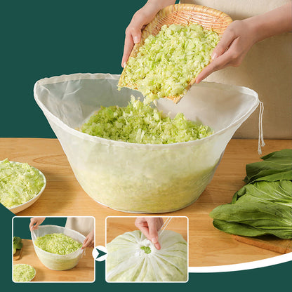 🎃 50 % RABATT! 🥬 Sett med 6 gjenbrukbare finmaskede filtreringsposer for mat – ideelle for nøttemelk og matlaging