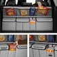 🚗 50 % RABATT NÅ! Stor oppbevaringsveske til bagasjerommet – multifunksjonell organizer for baksetets ryggstøtte med nett – for bedre orden i bilen ✨