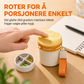 Bærbar reisepillearrangør med 4 rom