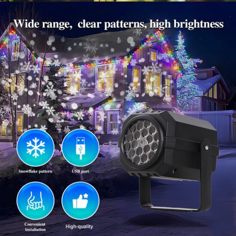 Rotating LED Christmas Pattern Projector – product image
