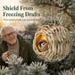 Handwoven Straw Bird Shelter – product image