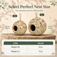 Handwoven Straw Bird Shelter – product image