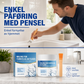 Hvit fliseremaling med børste