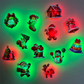 LED-juleveggklistremerker med lys