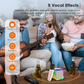 Mini karaokemaskin for barn med trådløse mikrofoner