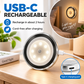 🎁 LED-bevegelsessensor magnetisk nattlys. Én lading gir tre måneders batteritid i standby.