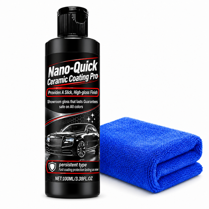 🚗 Nano-keramisk bilcoating-sett – blank glans og hydrofob beskyttelse