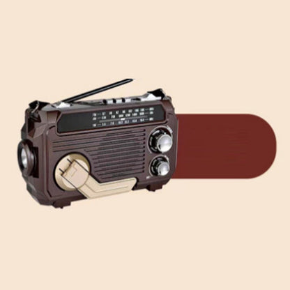 ⏳ SISTE DAG – 50 % RABATT!! 🔥 Multifunksjonell bærbar radio med håndsveiv og lommelykt