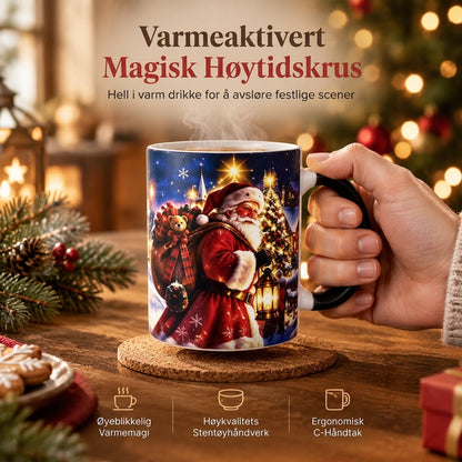 Julenissen varmestyrt kopp med fargeskiftende effekt