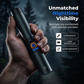 🔦 50 % RABATT I BEGRENSET TID! ✨ Ekstremt kraftig taktisk lommelykt med zoomfunksjon – robust, vanntett, oppladbar 🏕️